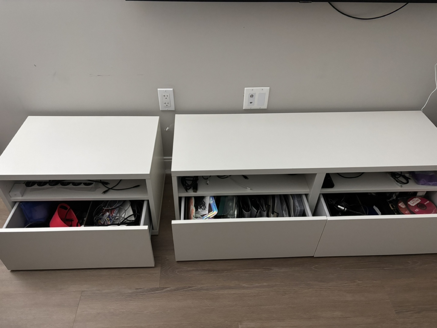 Ikea Besta TV Stand with 3 Drawers - photo 3