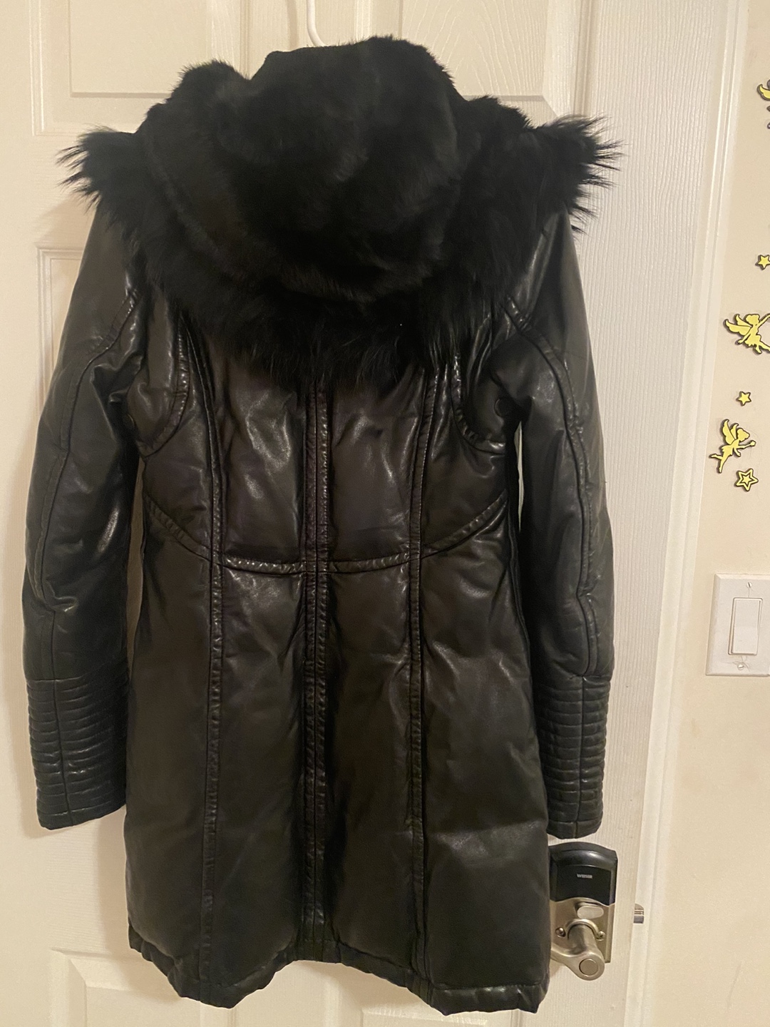 RUDSAK Black Faux Fur Trimmed Leather Jacket - photo 2