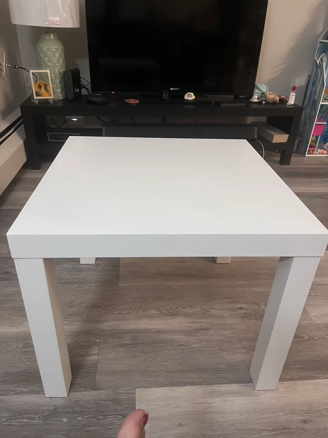 White IKEA End Table thumbnail