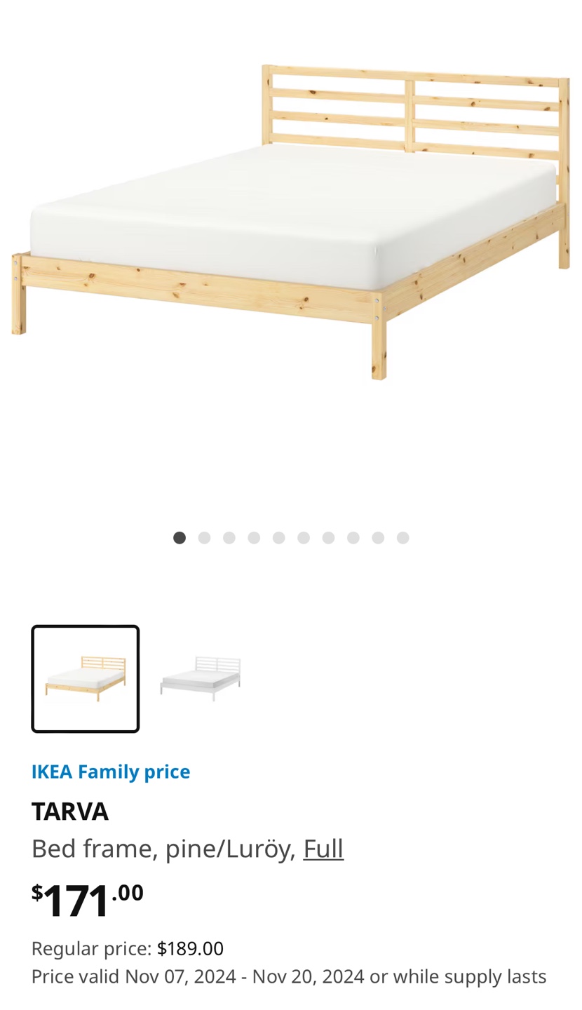 IKEA TARVA Full Bed Frame - photo 4