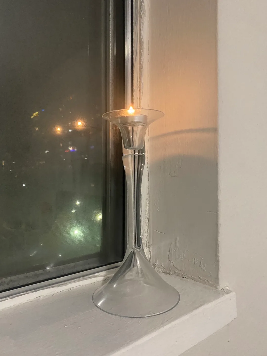 Glass Candle Holder #freecycle ❤️ thumbnail