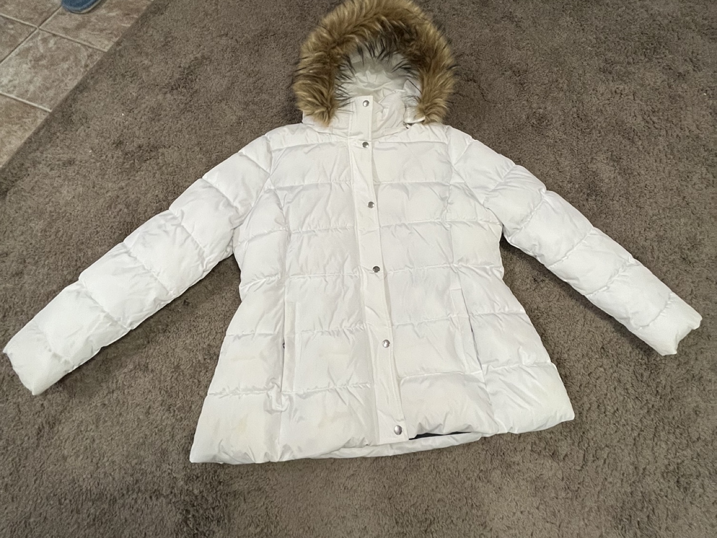 Tommy Hilfiger White Puffer Jacket