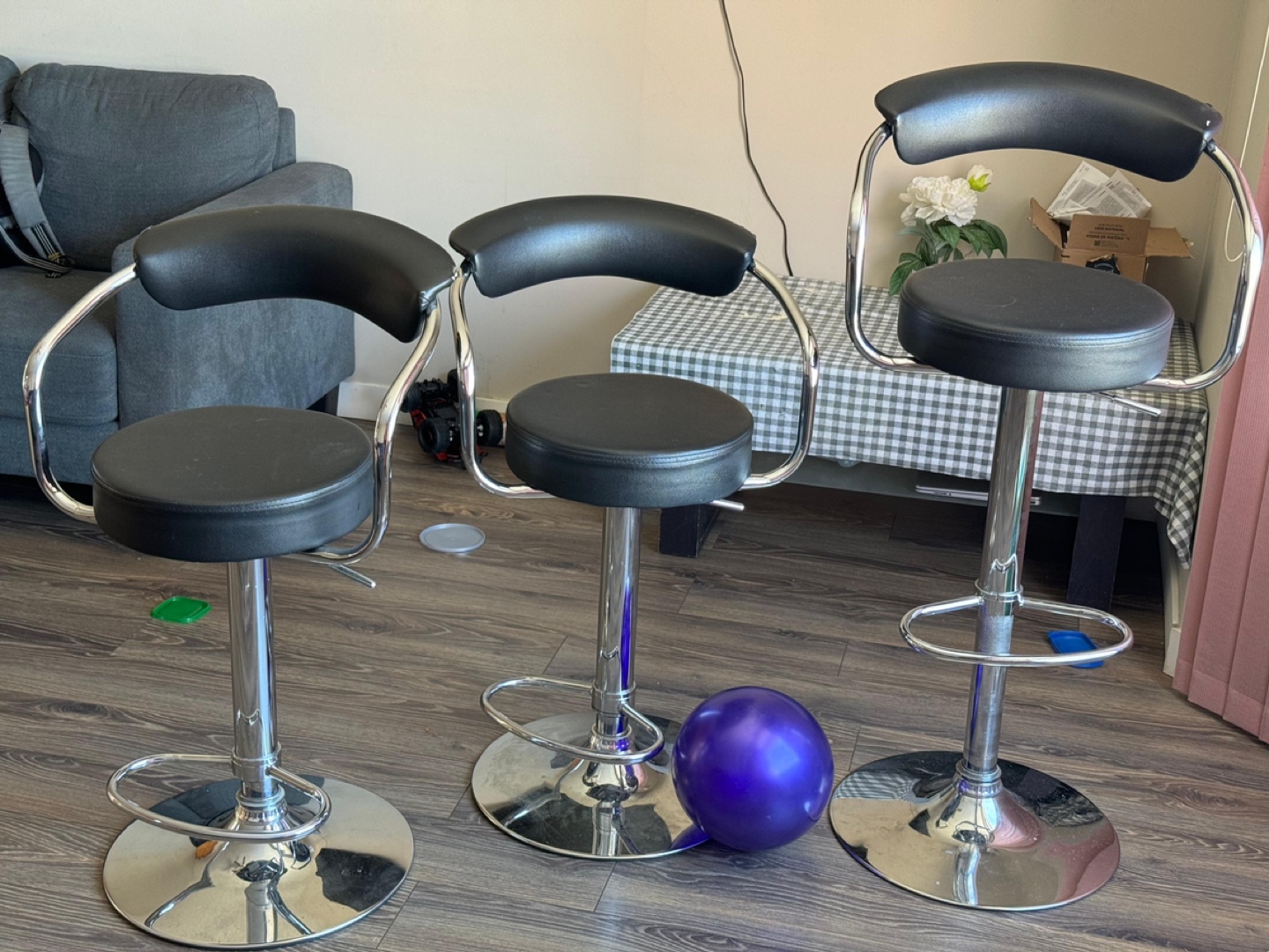 Set of 3 Bar Stools - photo 3