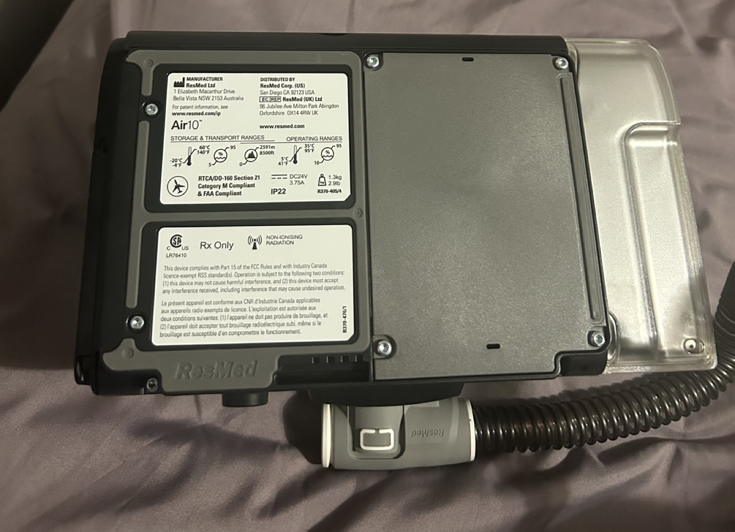 ResMed AirSense 10 Elite CPAP Machine - photo 4