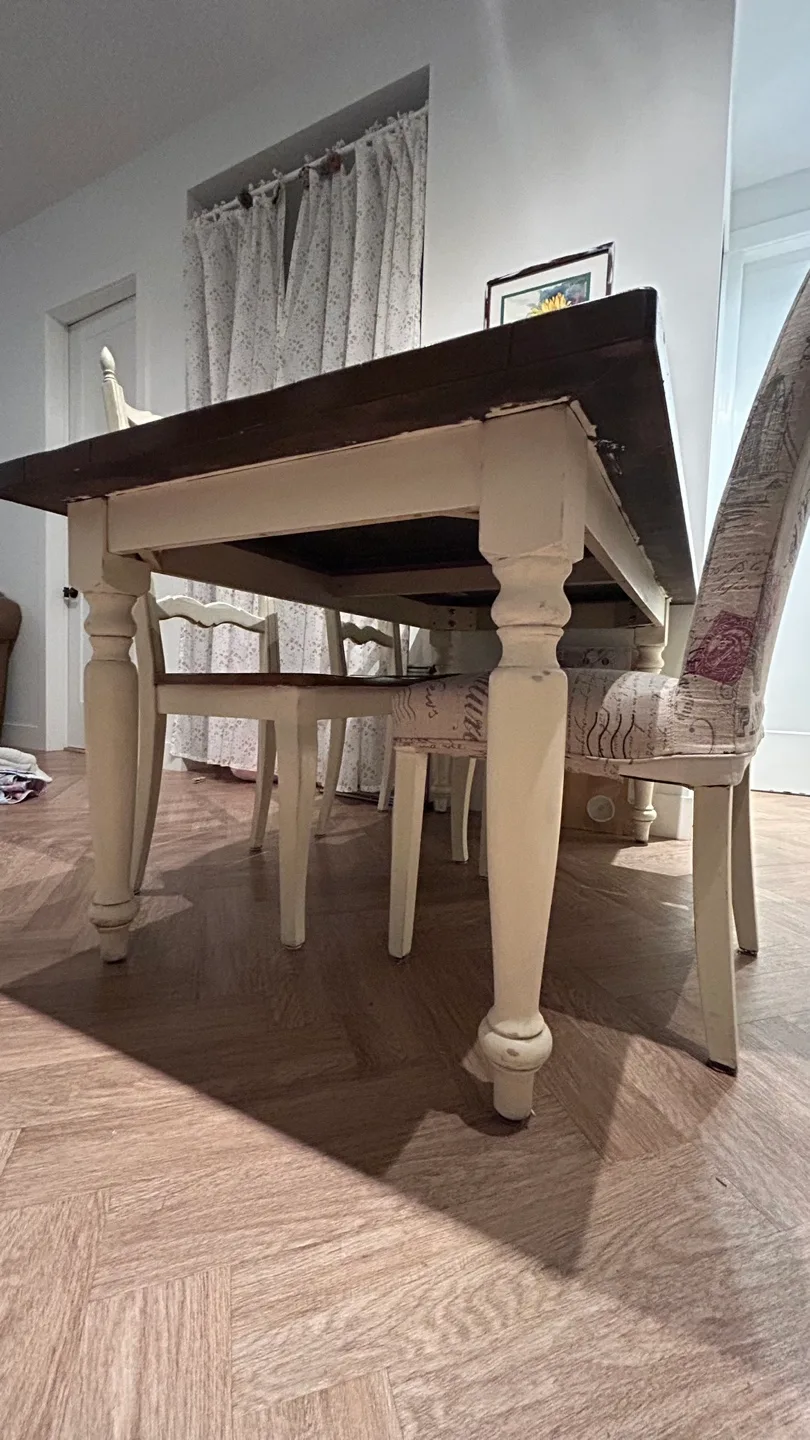 Vintage table and Dining chair set image indicator(5)