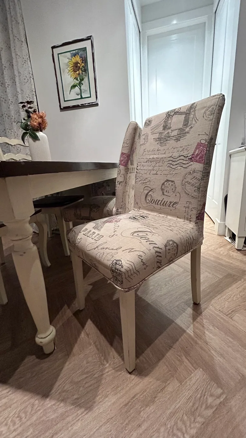 Vintage table and Dining chair set image indicator(4)