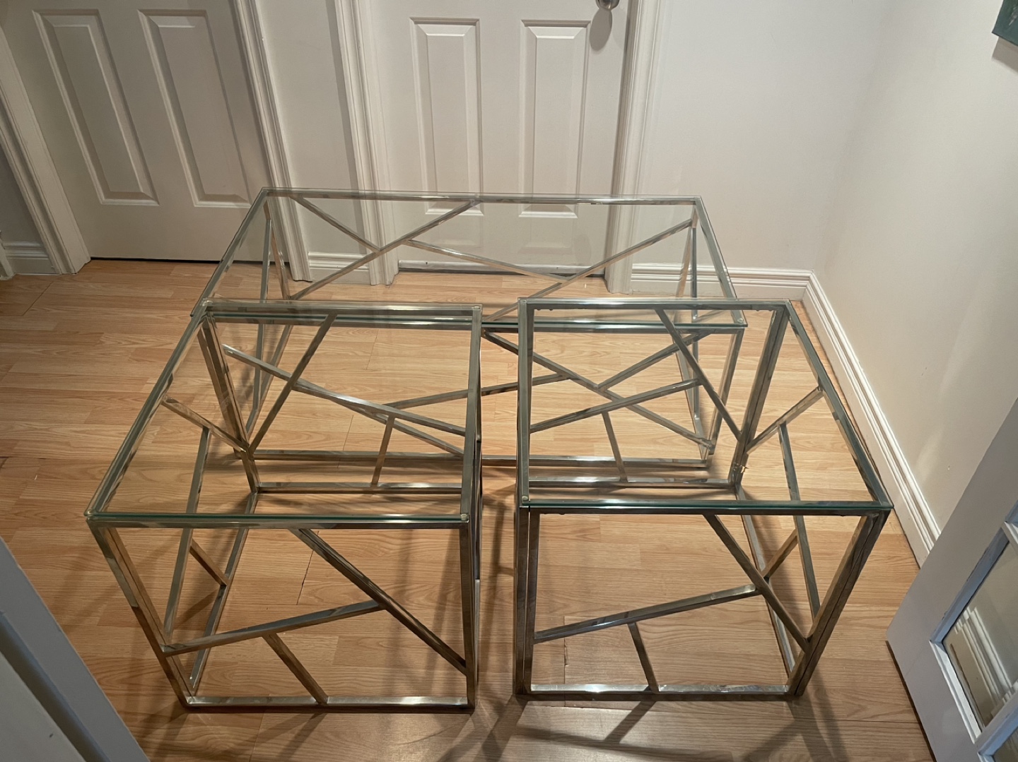Glass and Metal Coffee Tables