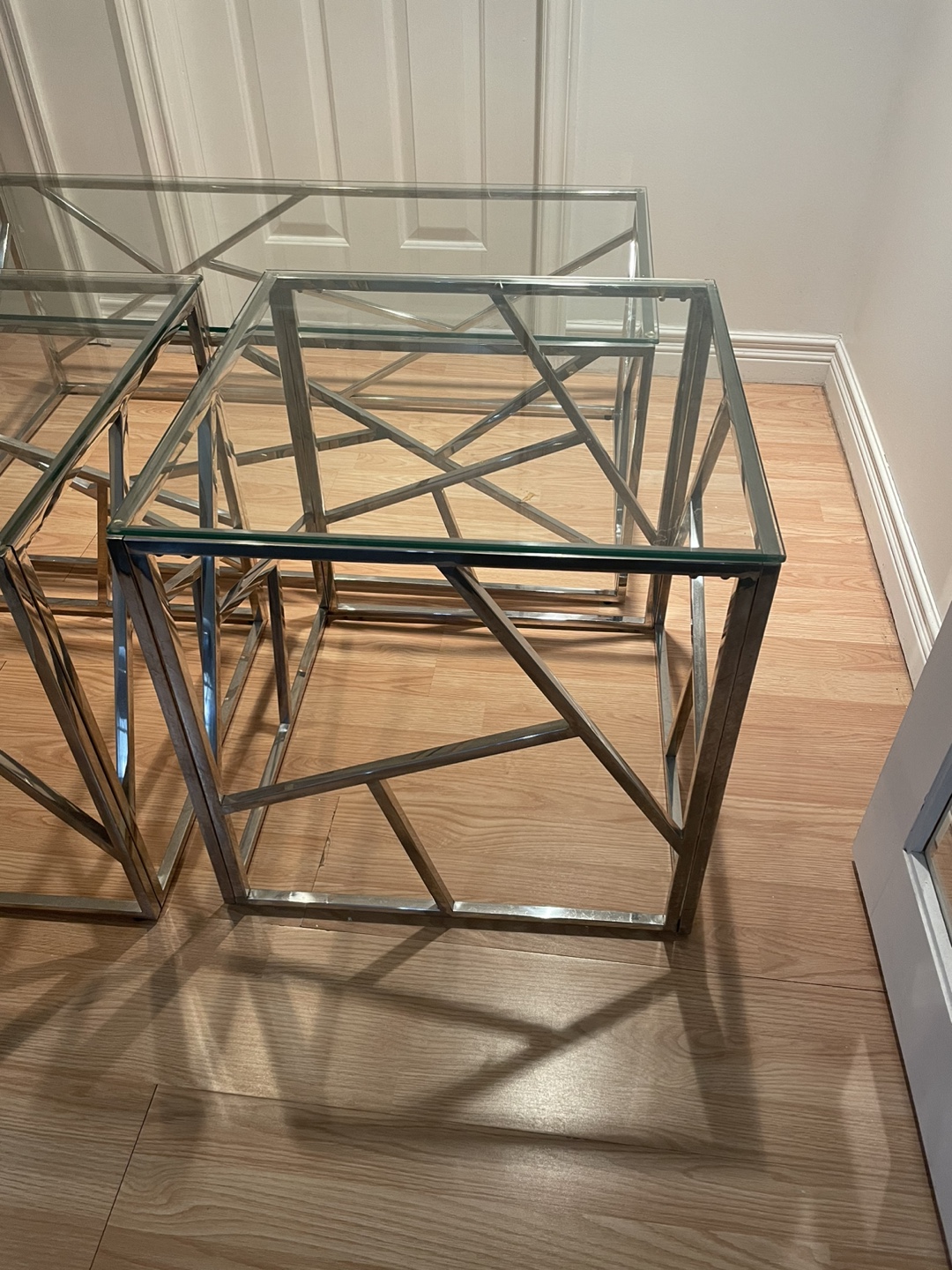 Glass and Metal Coffee Tables - photo 3
