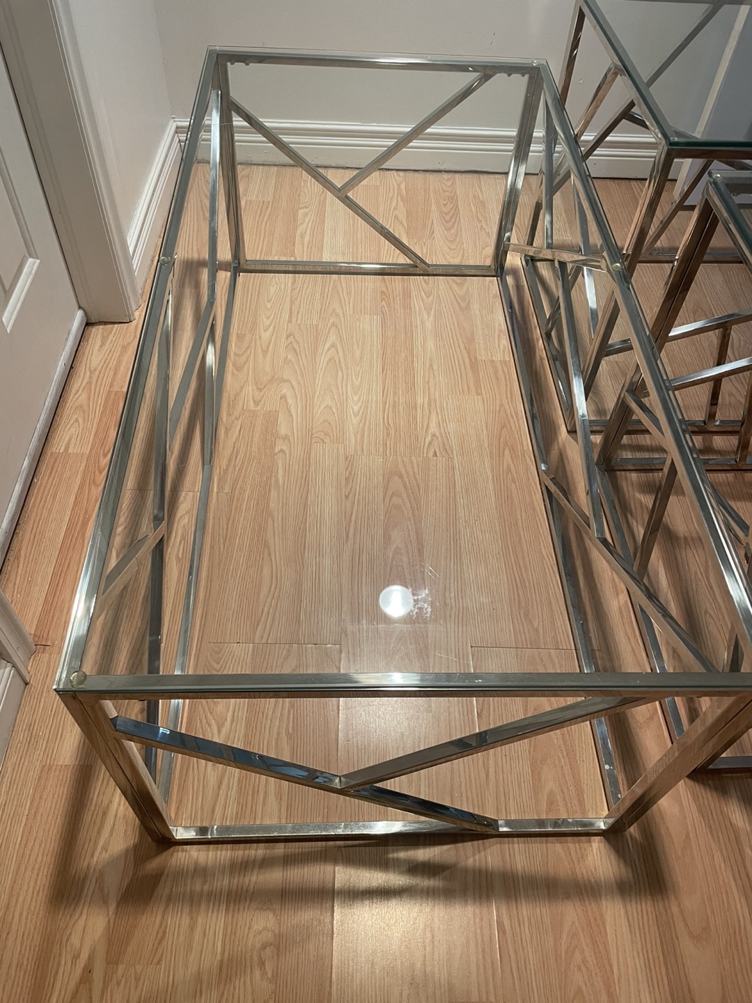 Glass and Metal Coffee Tables - photo 2