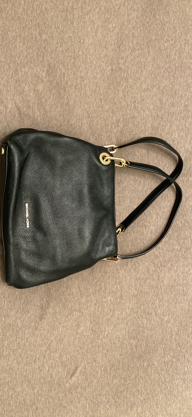 Michael Kors Black Leather Tote Bag