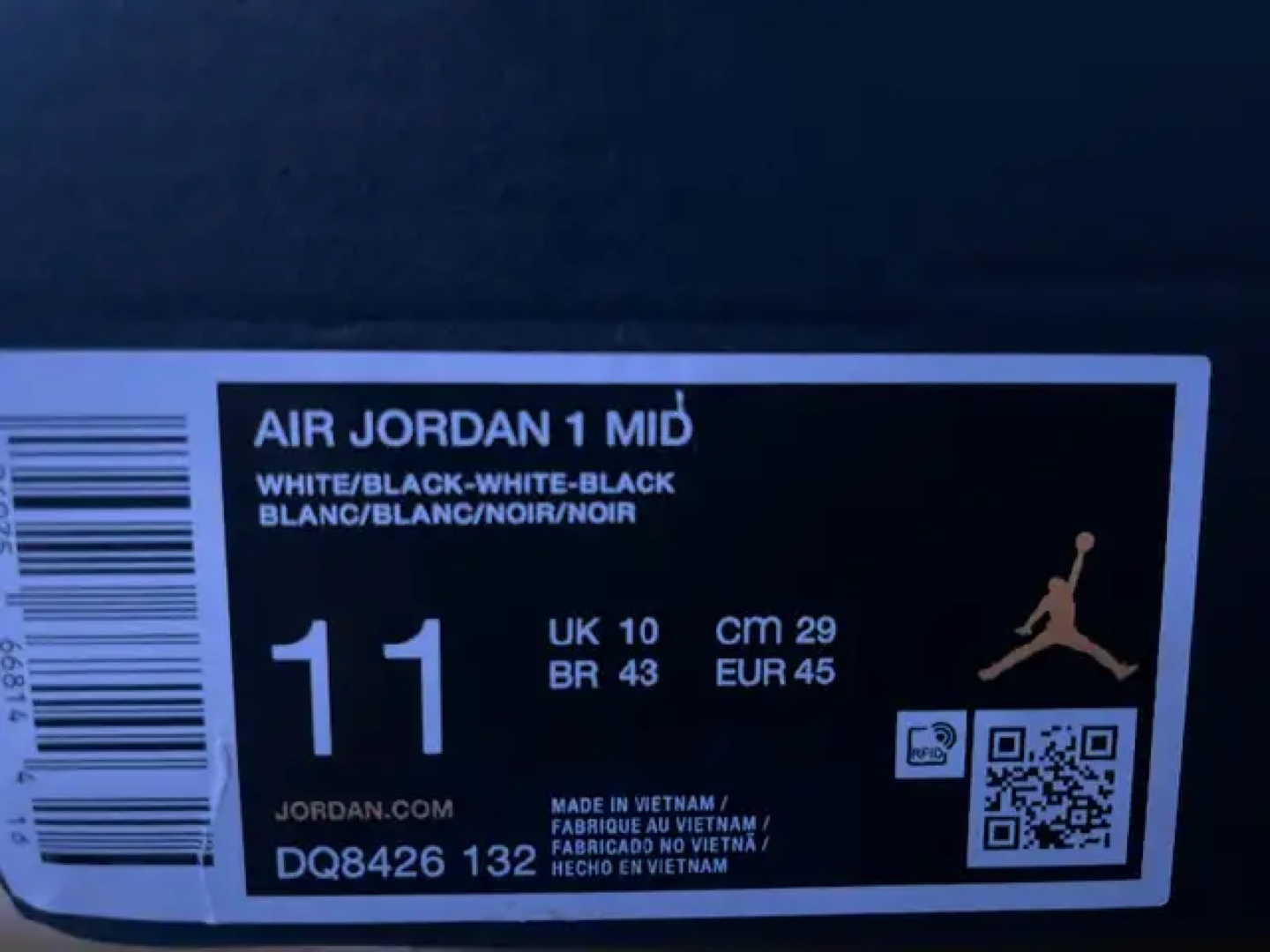 Air Jordan 1 Mid White/Black - photo 4