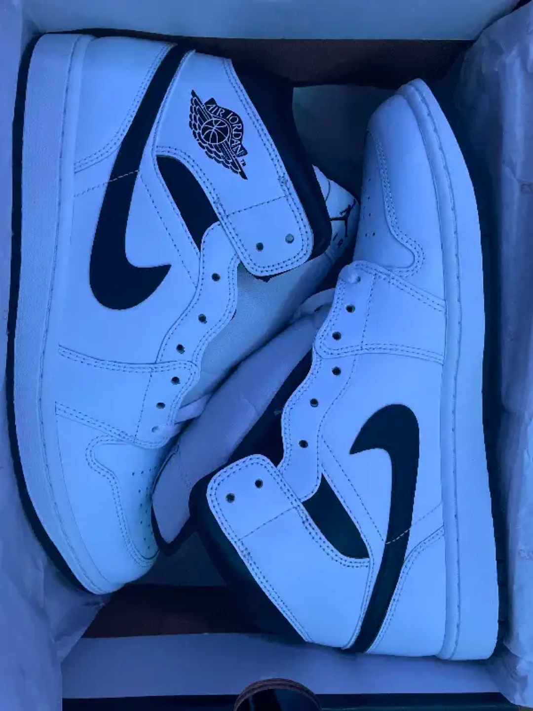 Air Jordan 1 Mid White/Black
