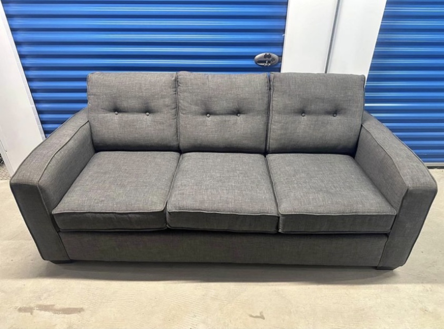 Grey Fabric Couch Sofa