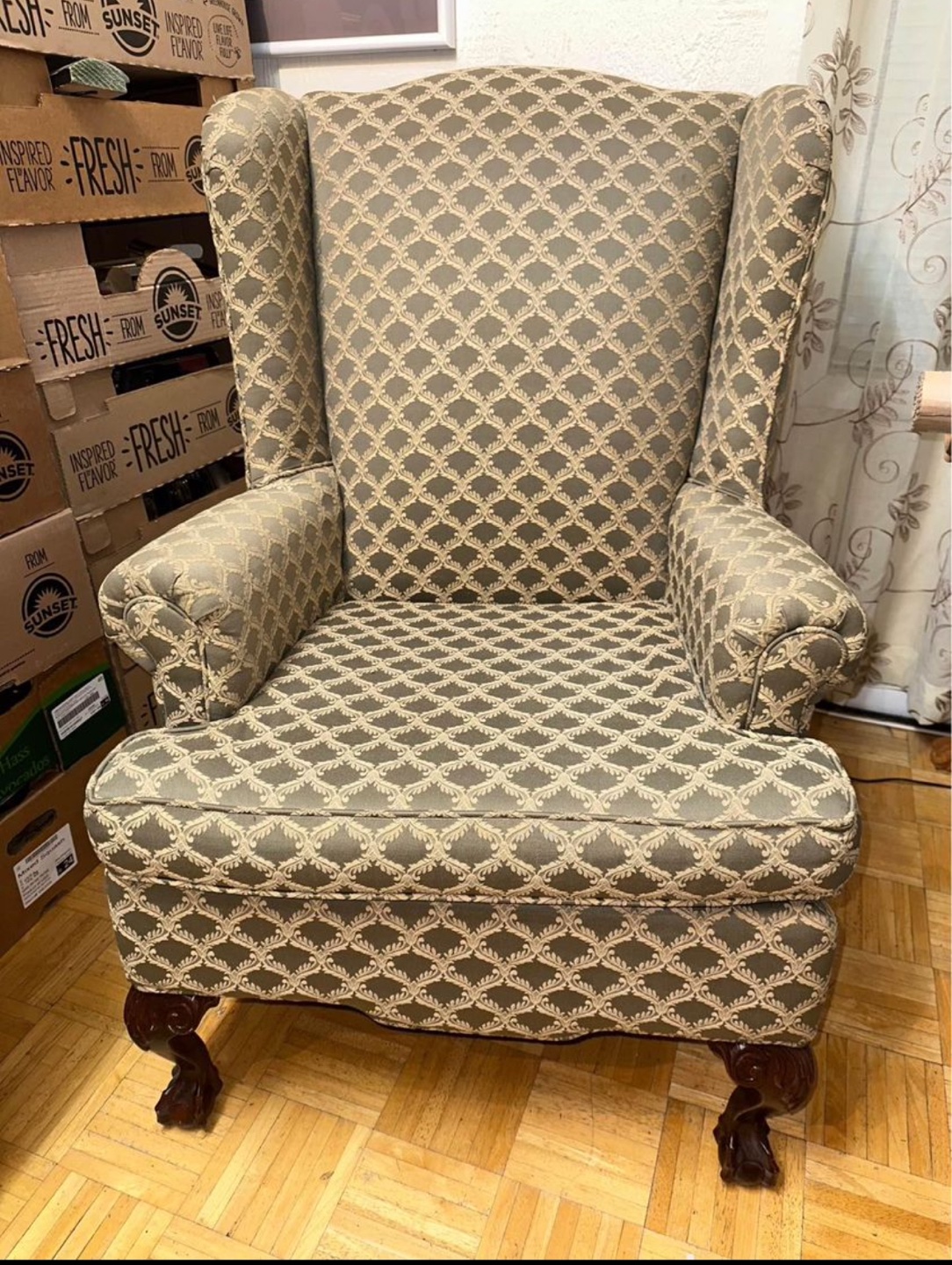 Set of  2 Wingback Chair