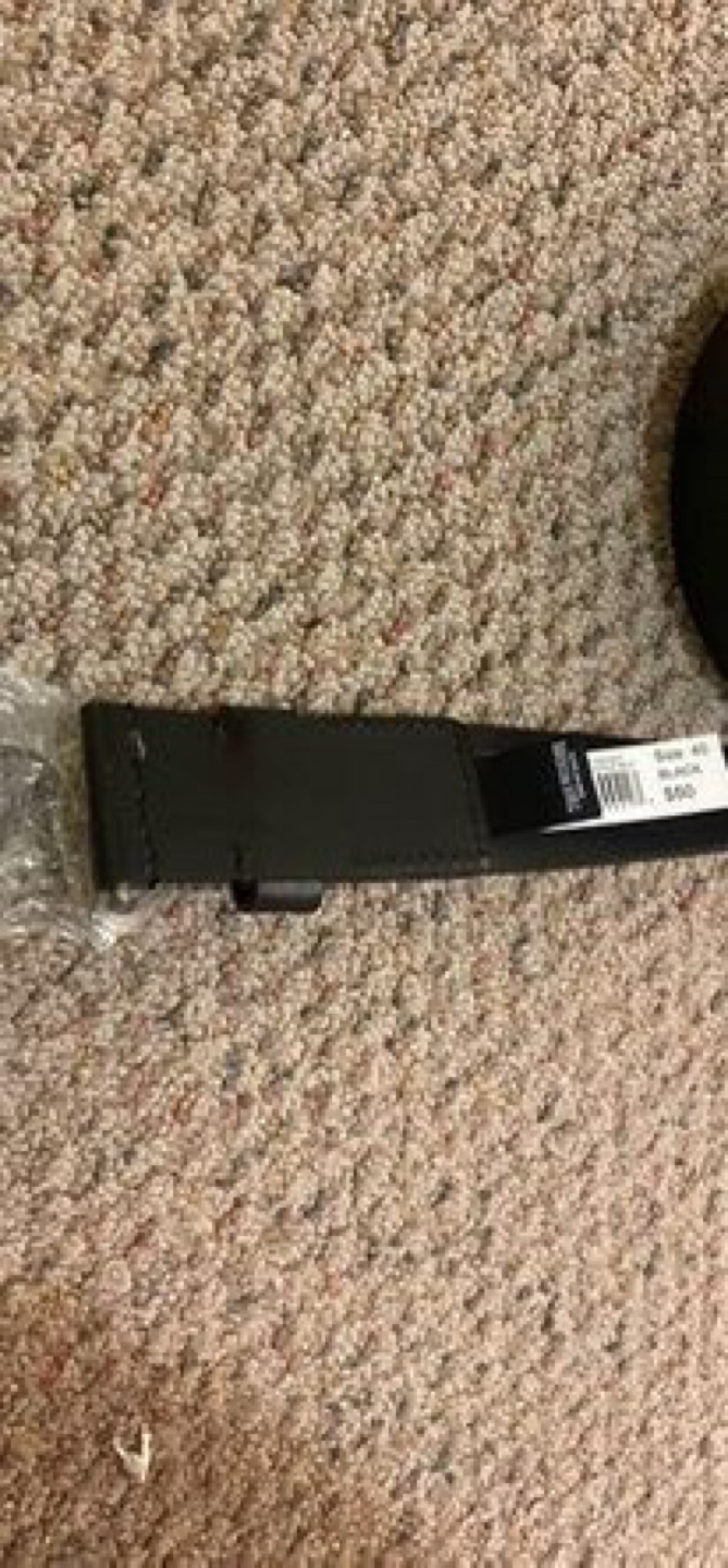 True Religion Black Leather Belt Size 40 - photo 2