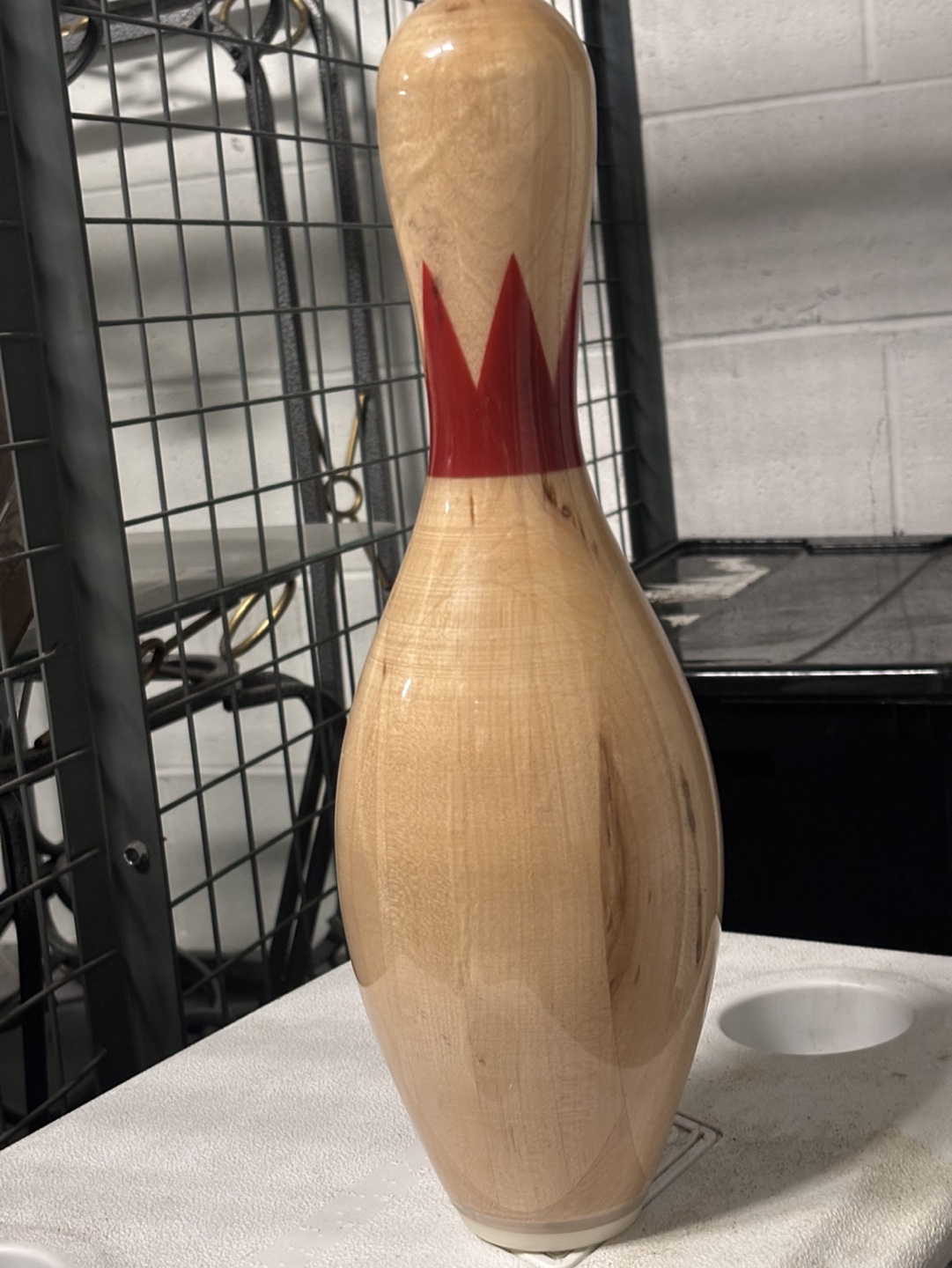 Vintage Wooden Bowling Pin
