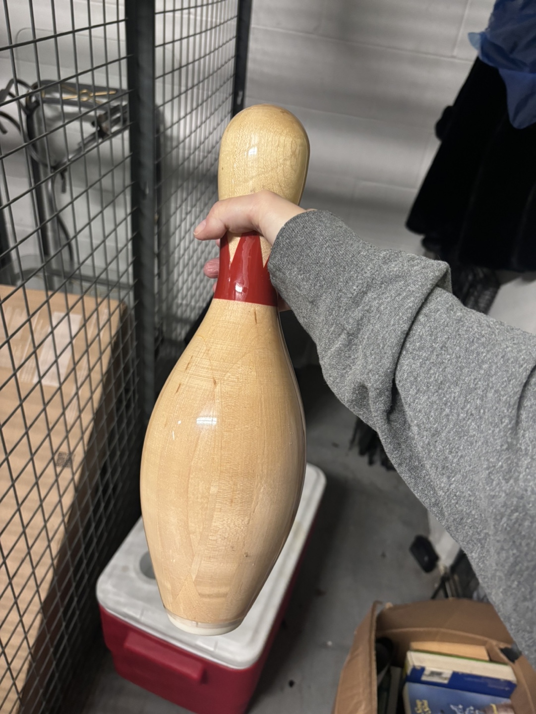 Vintage Wooden Bowling Pin - photo 2