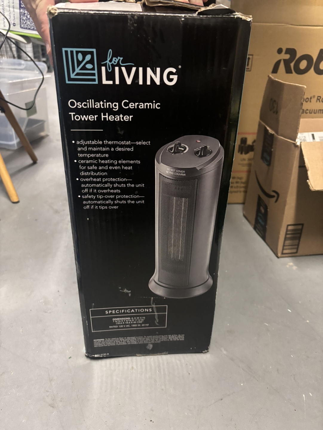 For Living Oscillating Ceramic Tower Heater - photo 3