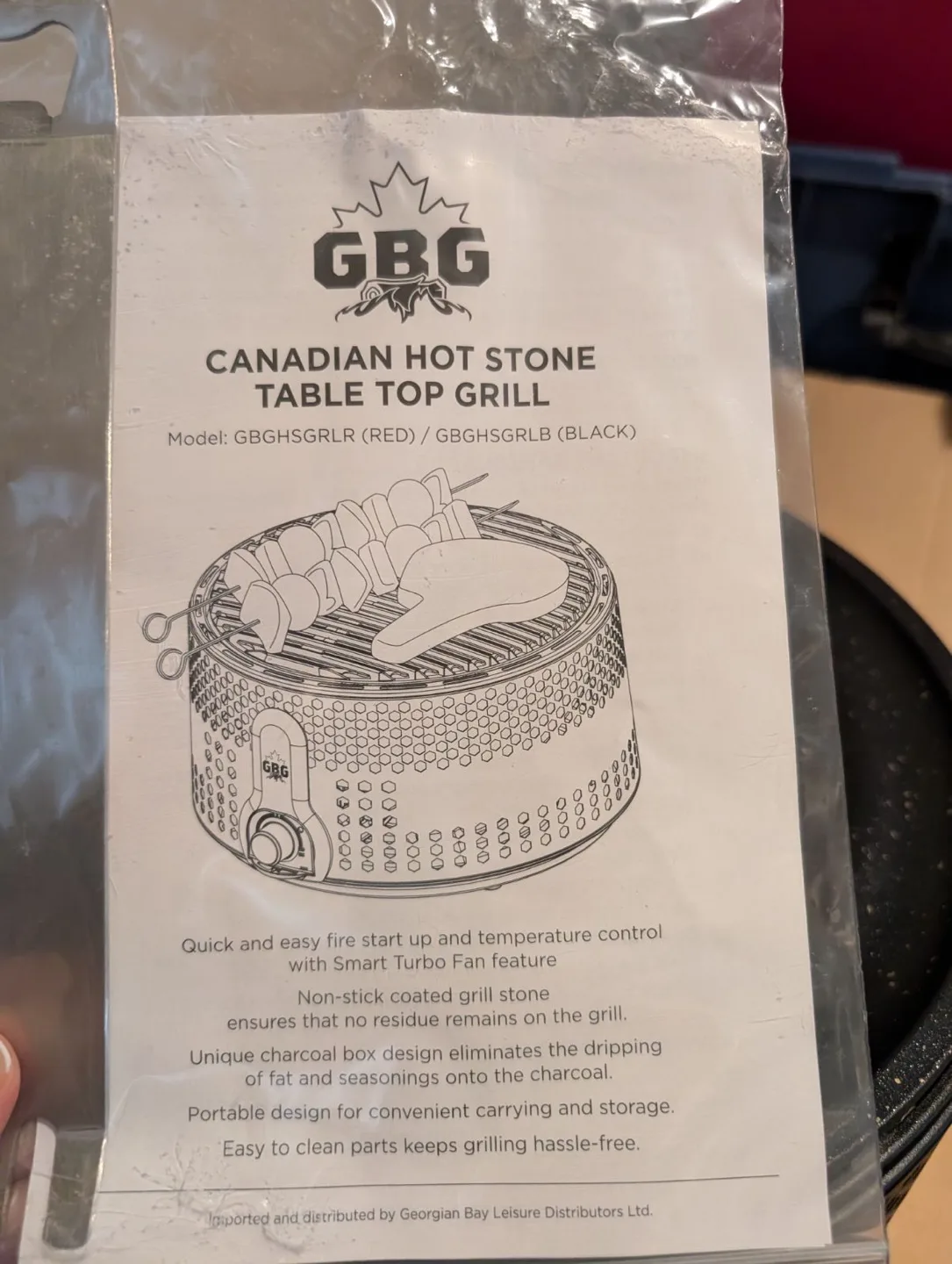 GBG Canadian Hot Stone Table Top Grill image indicator(4)
