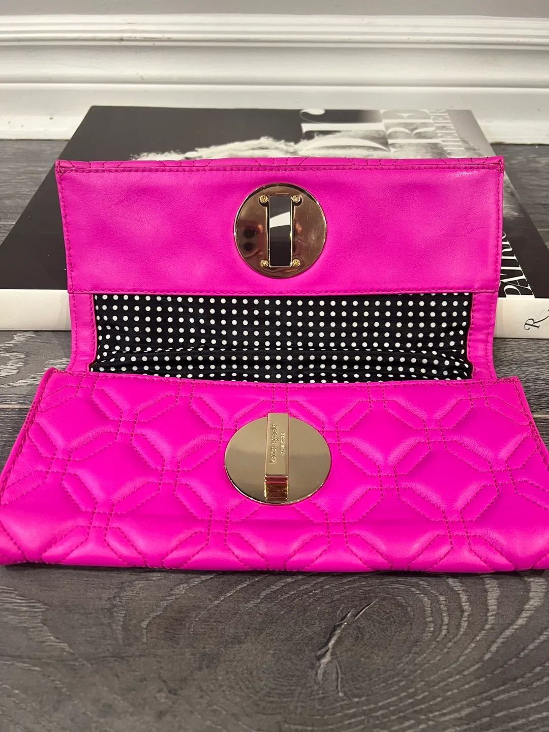 Kate Spade Pink Quilted Clutch image indicator(2)