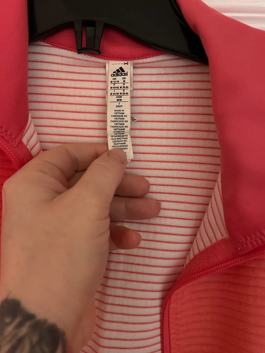 Adidas Women's Pink Zip-Up Jacket image indicator(2)