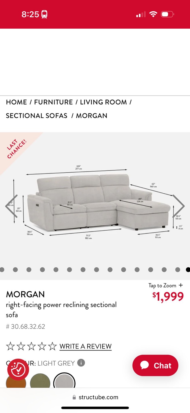 Recliner 3-seater sofa with storage - photo 2