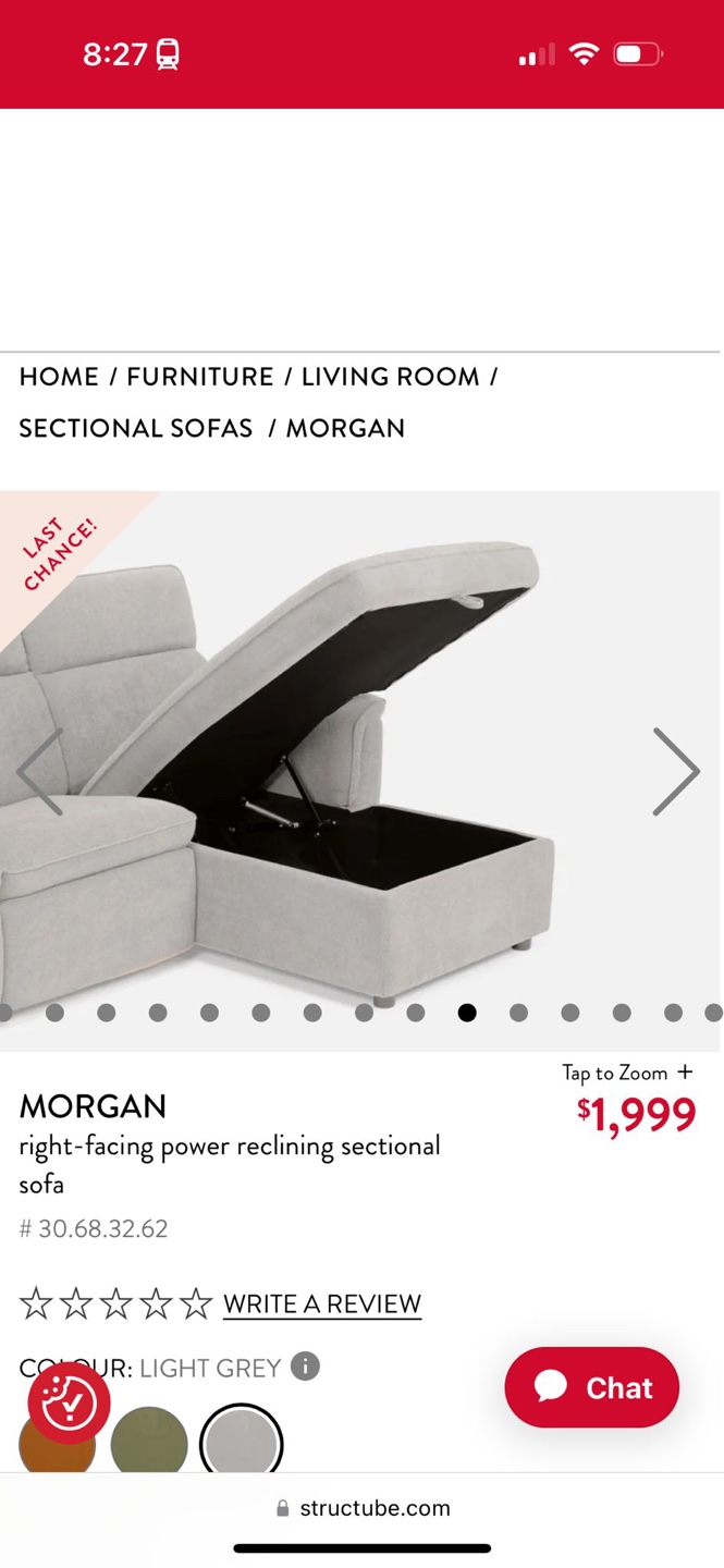 Recliner 3-seater sofa with storage - photo 3