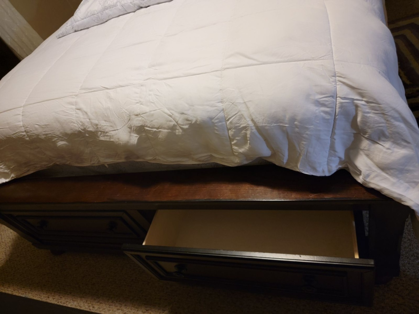 Queen Size Bed Frame with Storage - photo 2