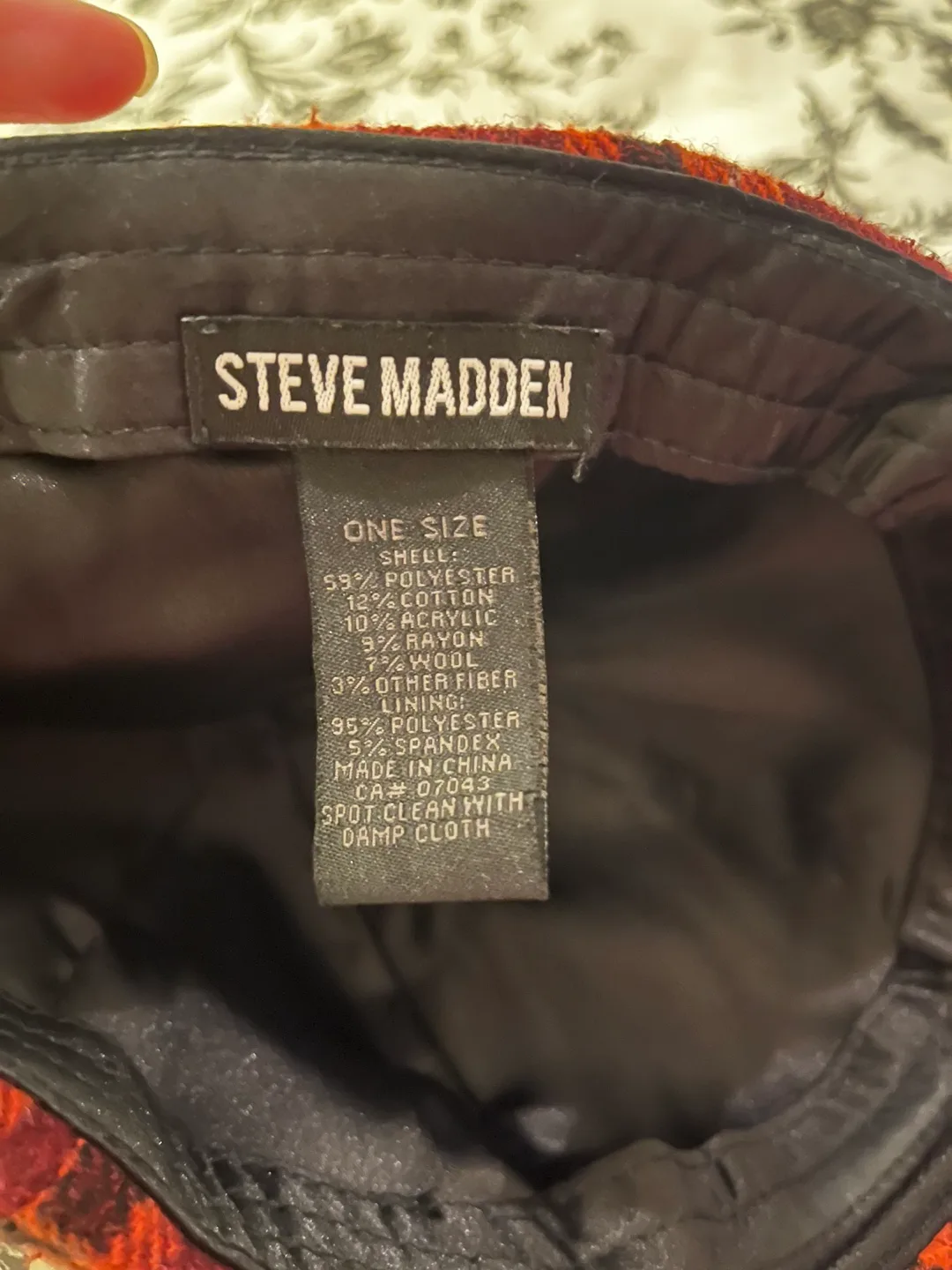 Steve Madden Plaid Baseball Cap image indicator(3)