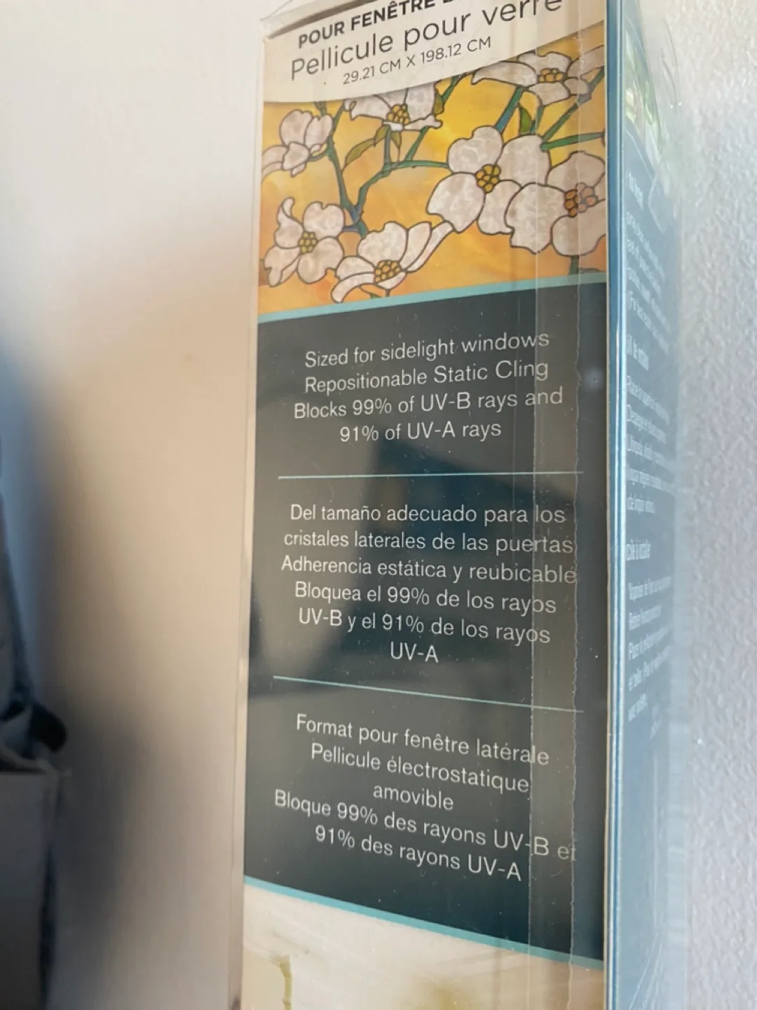 Flowery privacy film image indicator(3)