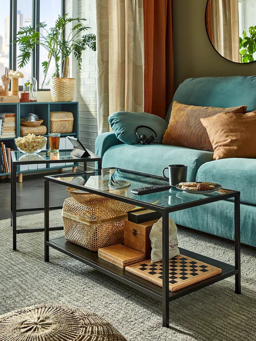 Glass Top Coffee Table - photo 2