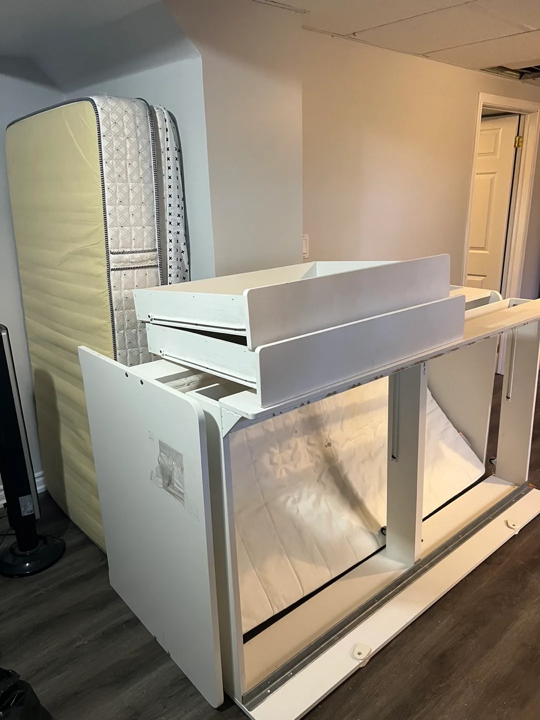 IKEA SLÄKT Twin Bed Frame with Pull-Out Bed and Storage image indicator(6)