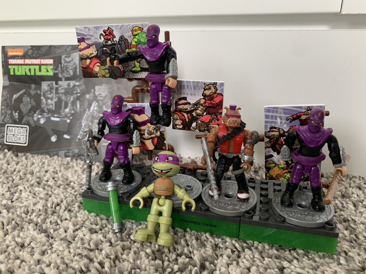 Teenage Mutant Ninja Turtles Mega Bloks Foot Clan Figures