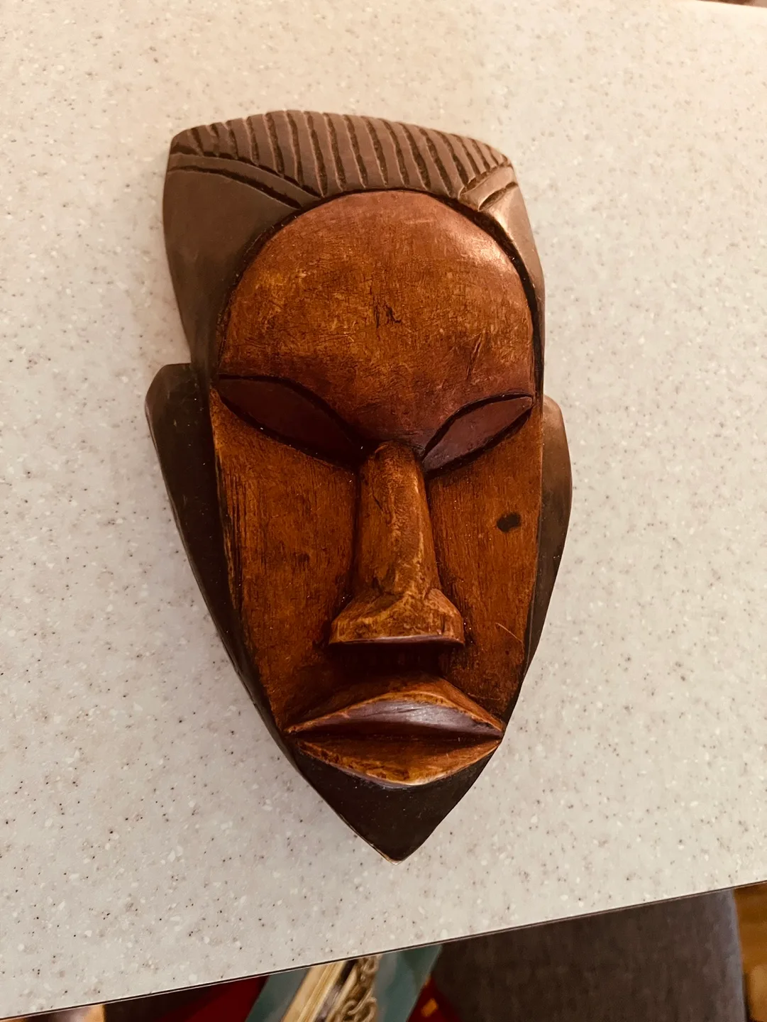 Wooden African Mask image indicator(2)