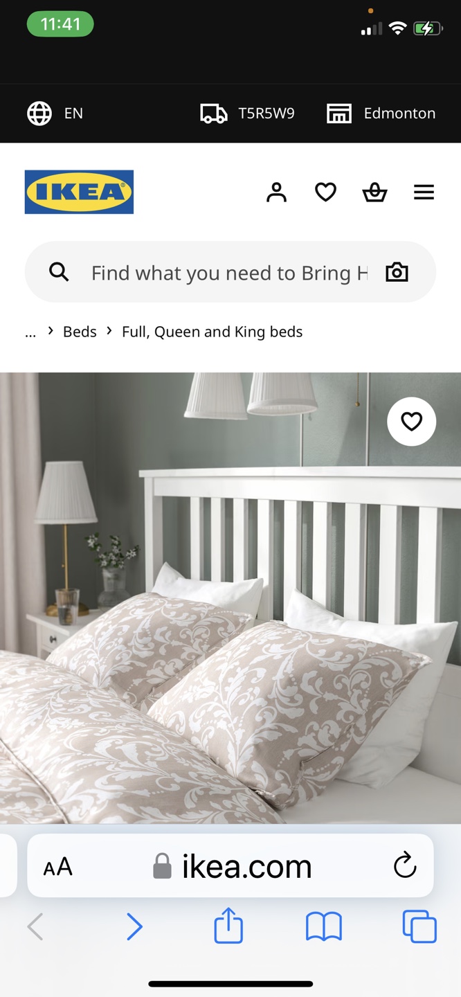 IKEA HEMNES King Size Bed Frame