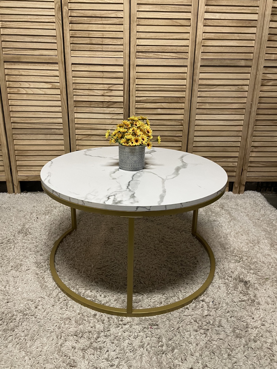 Faux Marble Coffee Table