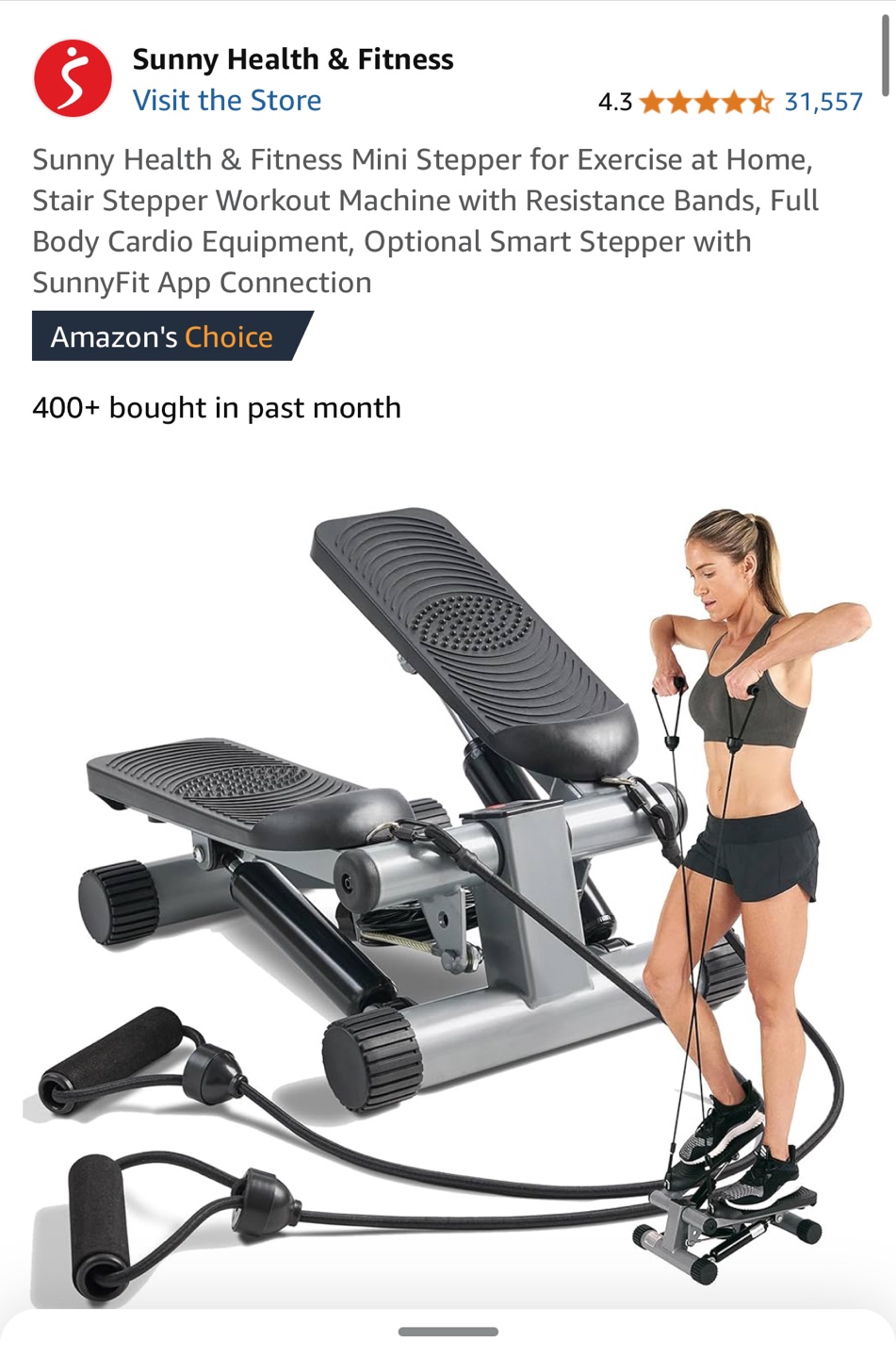 Sunny Health & Fitness Stepper