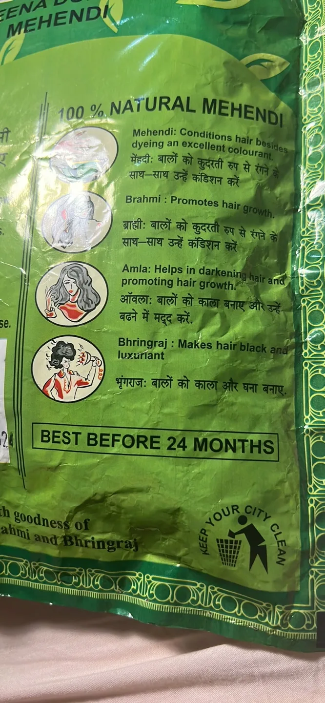 100 Natural Mehndi 500g image indicator(4)