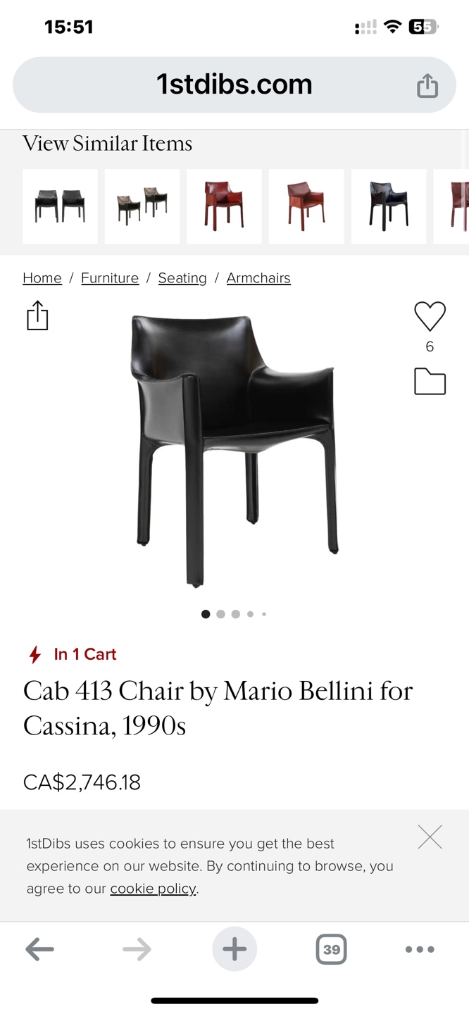 Cab 413 Chair by Mario Bellini for Cassina - photo 2