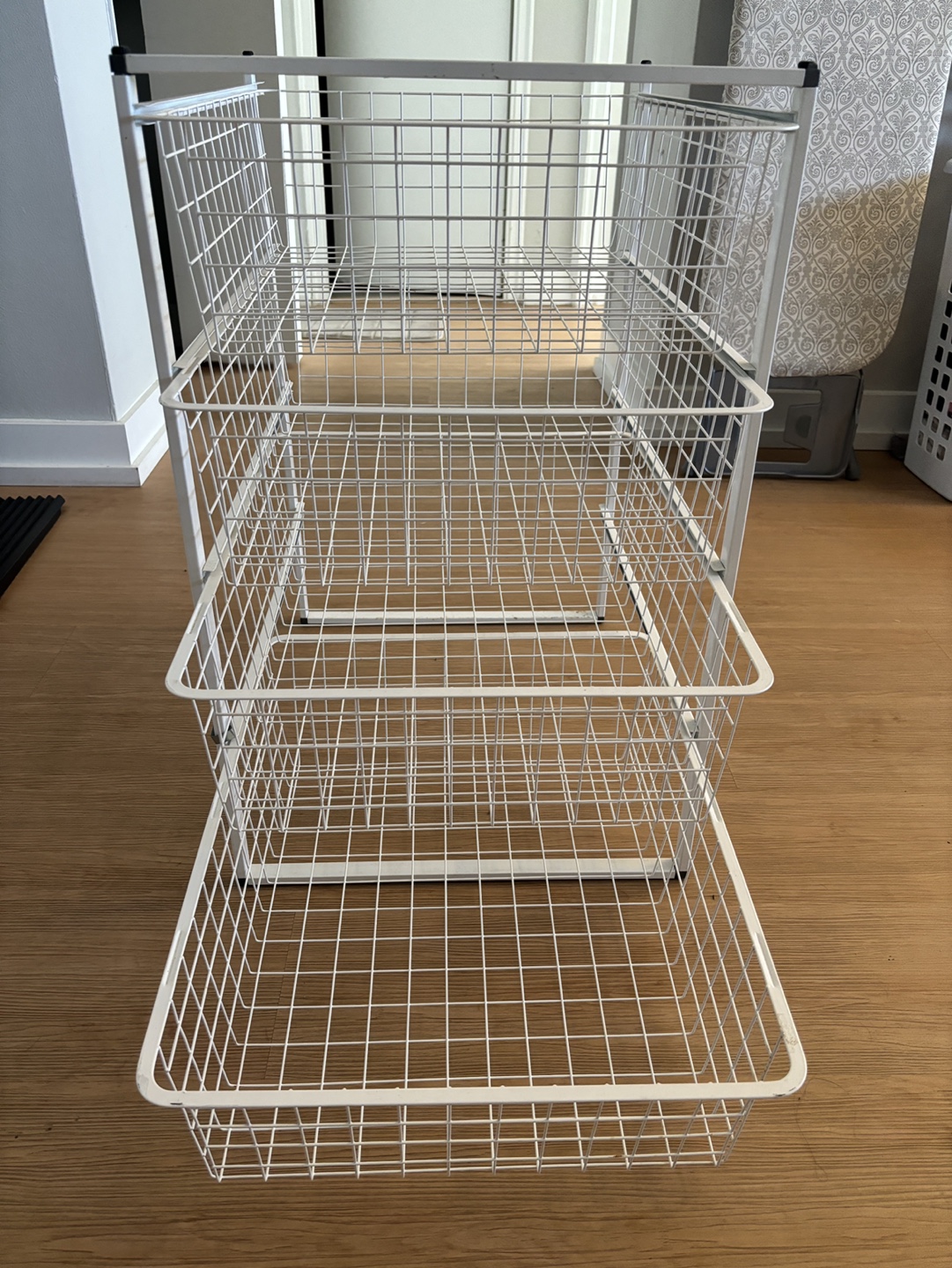 White Wire Storage Shelf