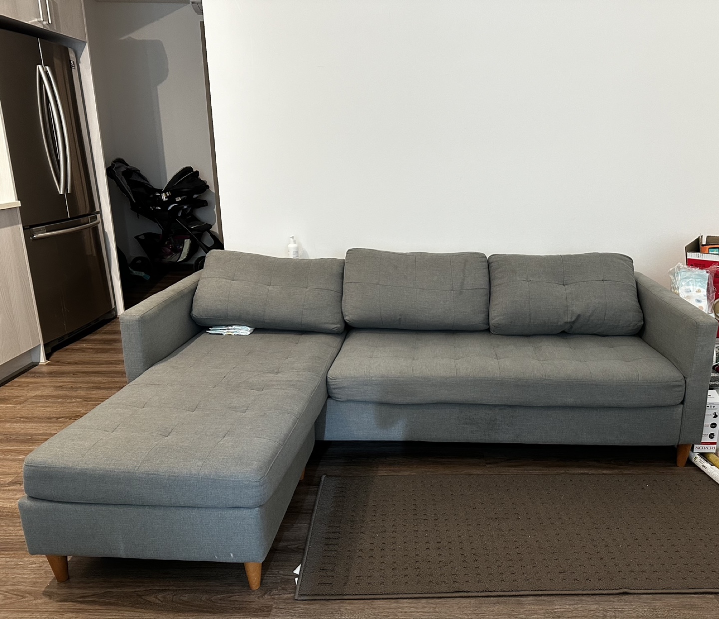 Grey Sectional Sofa - photo 4
