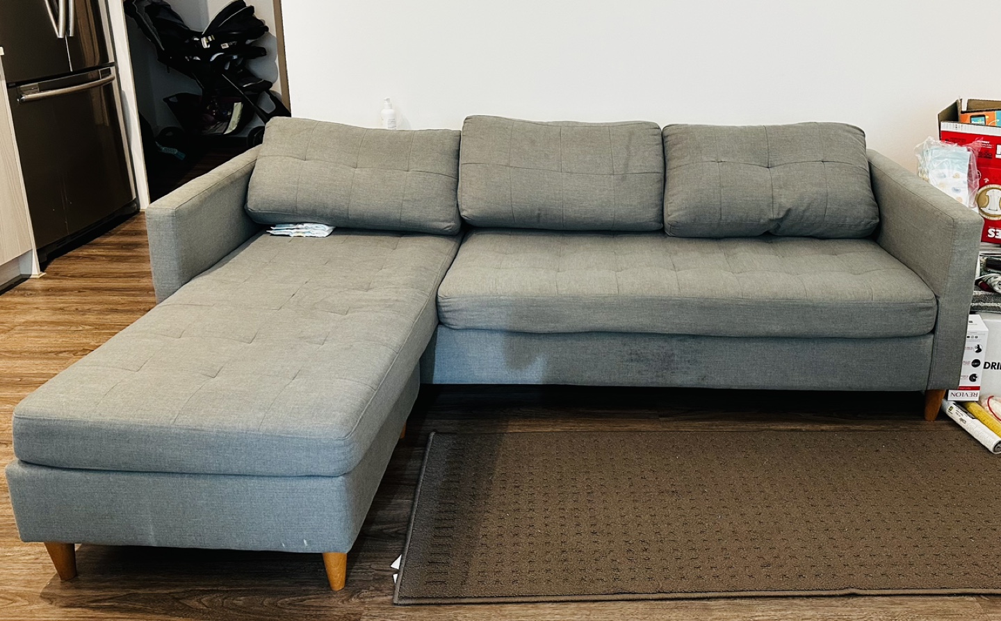 Grey Sectional Sofa - photo 3