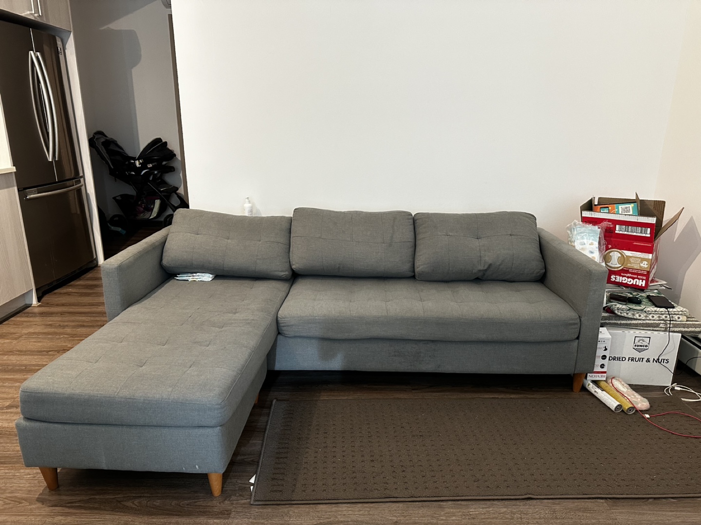 Grey Sectional Sofa - photo 5