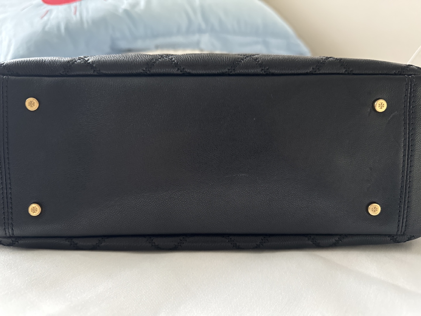 Tory Burch Black Quilted Leather Tote Bag - photo 3