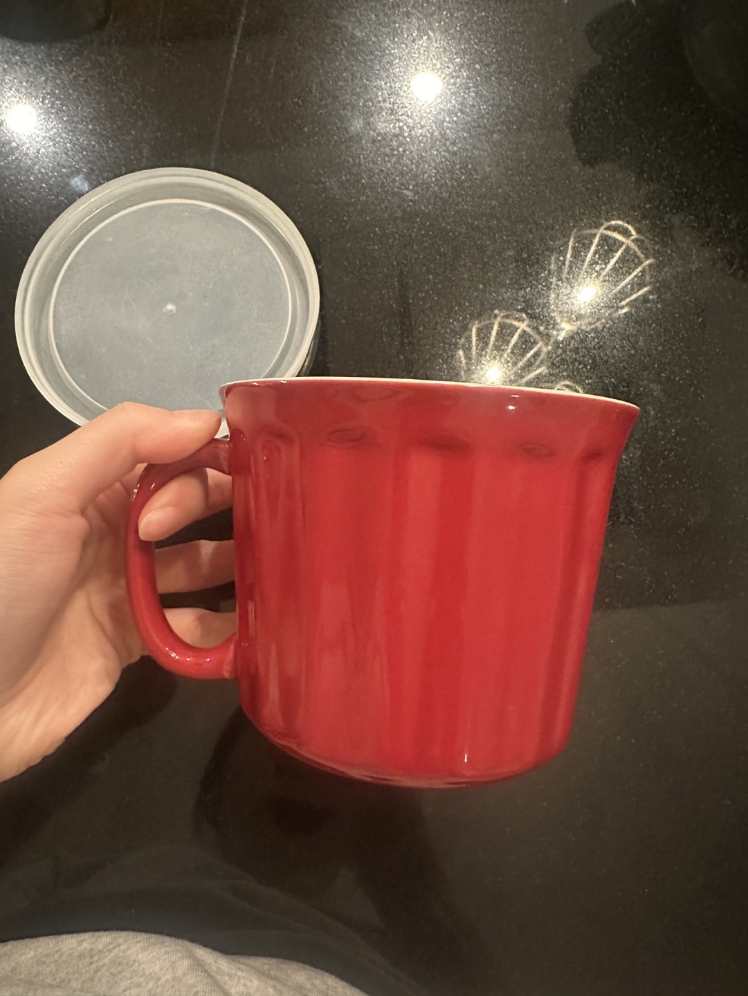 Good Cook 18 oz Red Mug with Lid