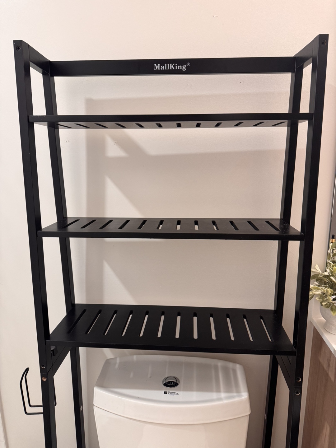 Black Over-the-Toilet Storage Shelf - photo 2