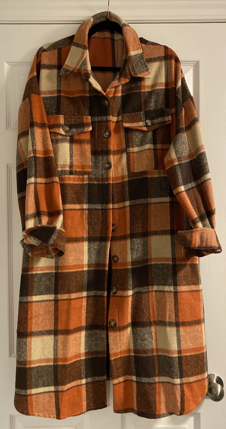 Long Sleeve Plaid Shirt Jacket - photo 2