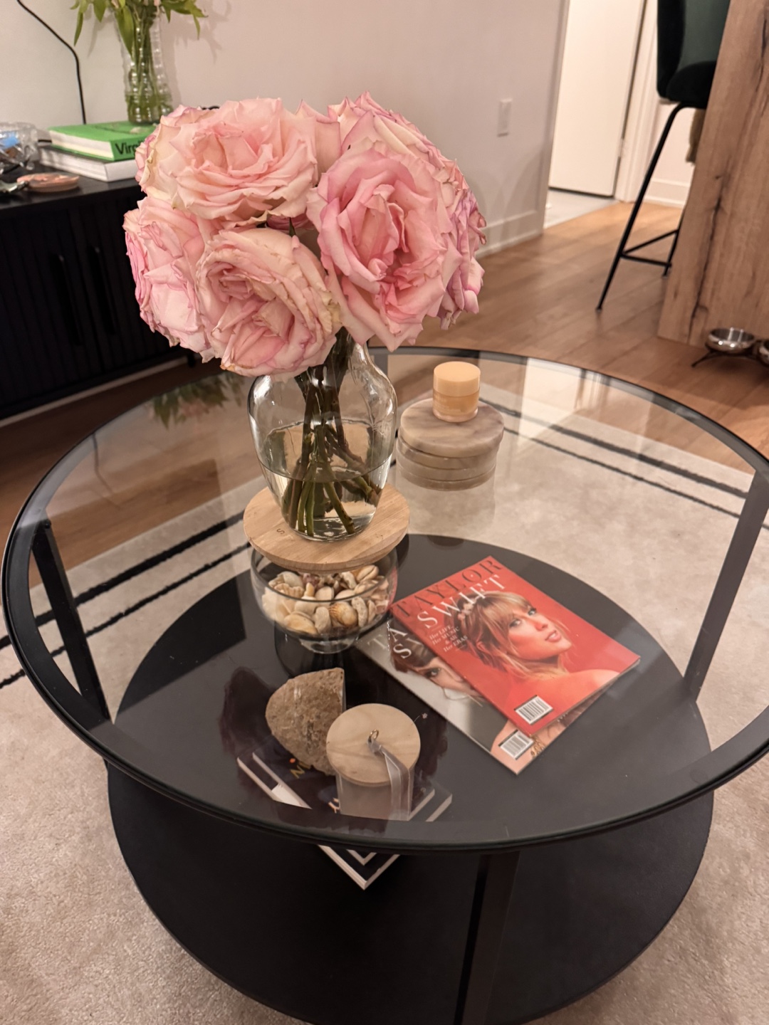 Black Round Coffee Table