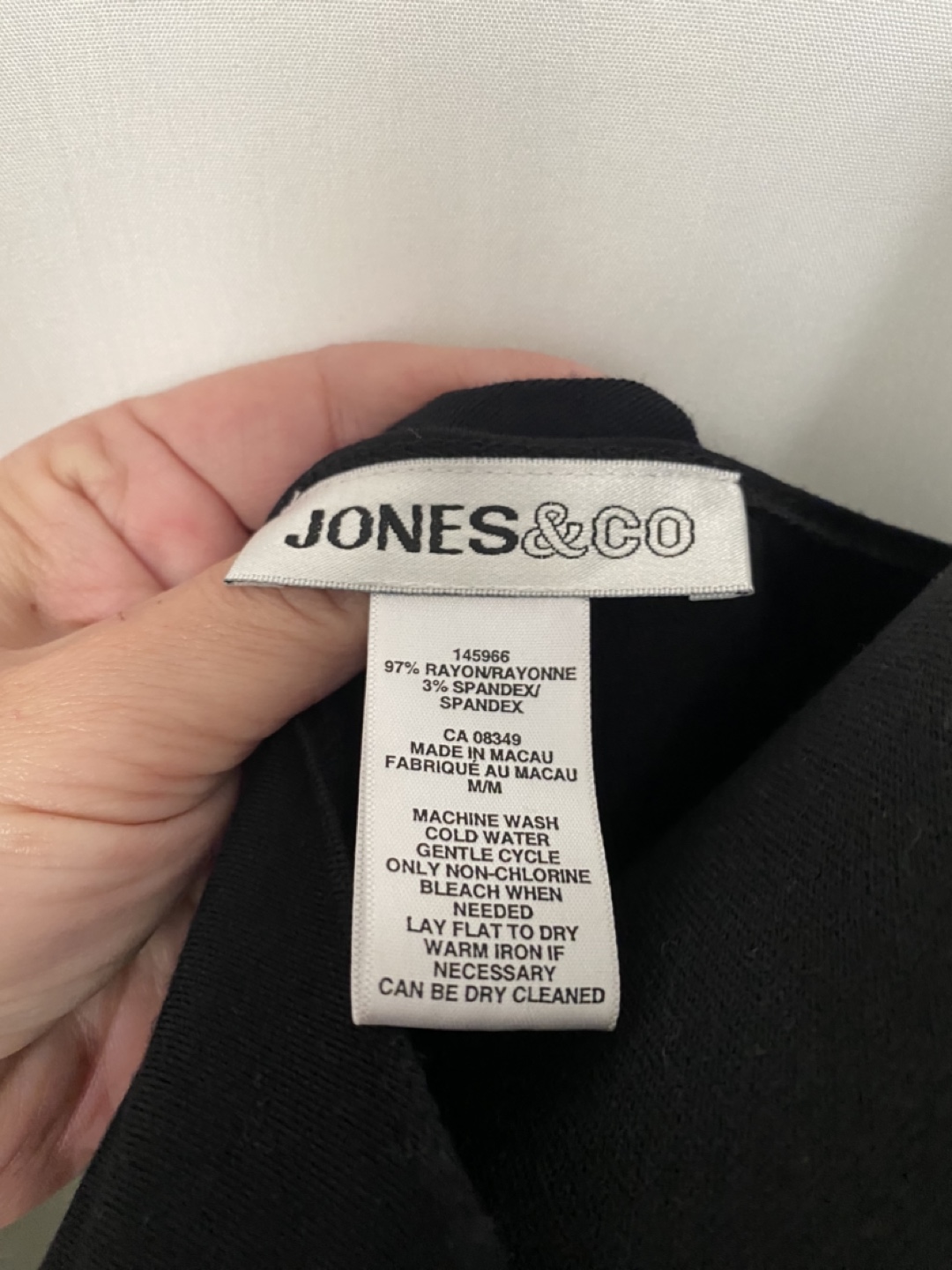 Jones & Co. Black Wrap Dress - photo 2