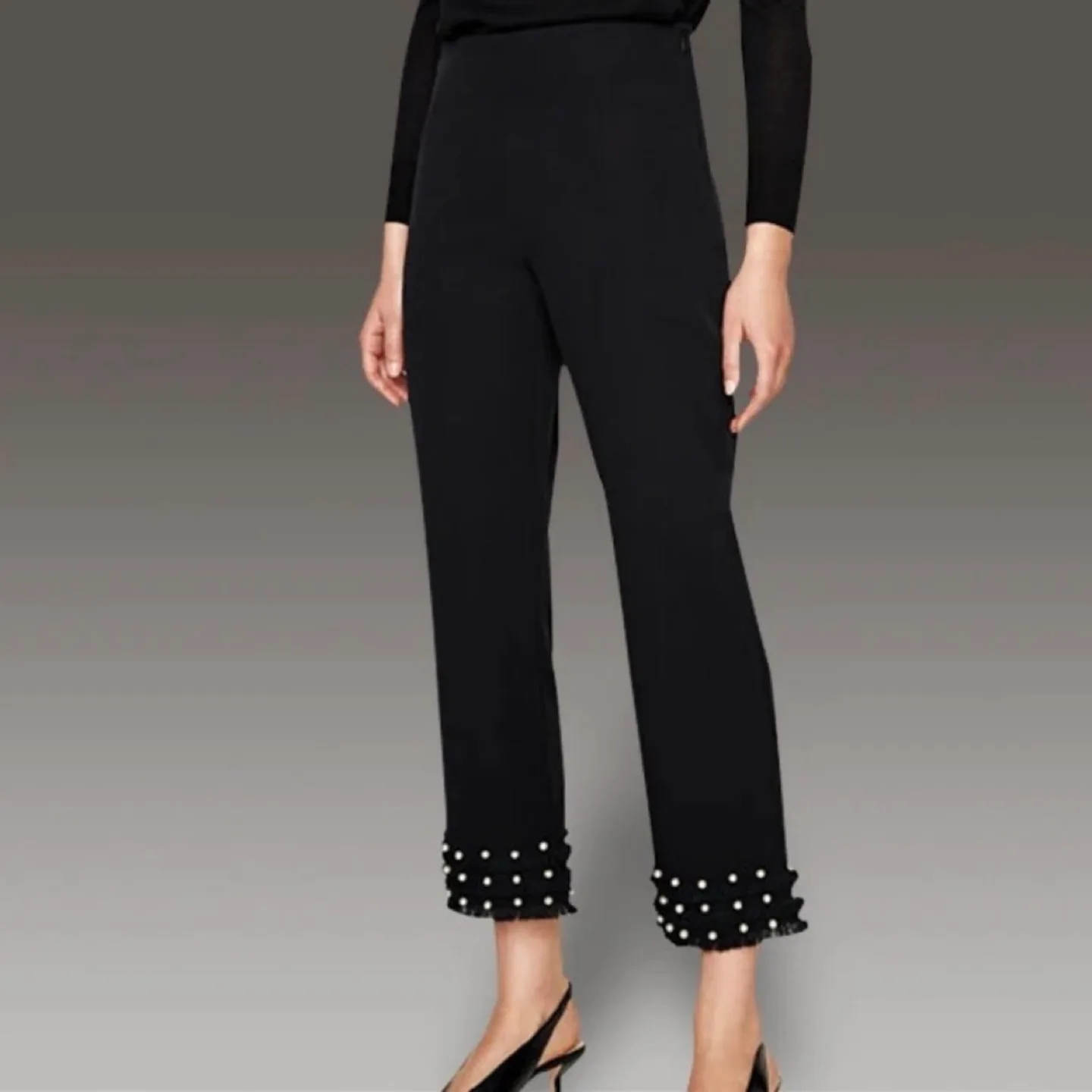 ZARA PEARL AND FRINGE PANTS SIZE SMALL image indicator(3)